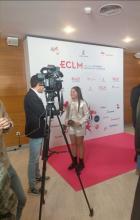 Al terminar, Bianca fue entrevistada por el canal de TV de Castilla la Mancha.